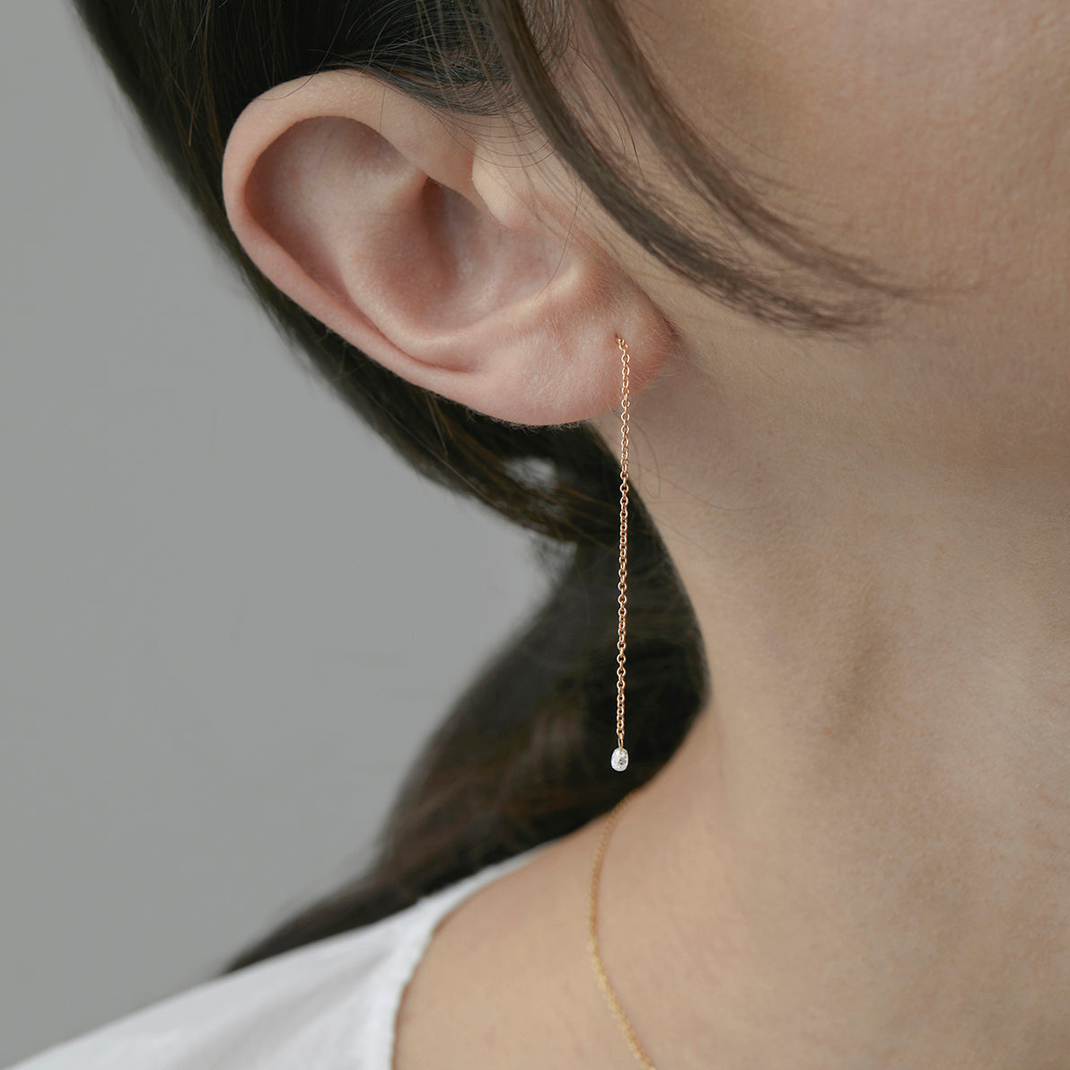 Kabuki Earrings With Detachable Chain