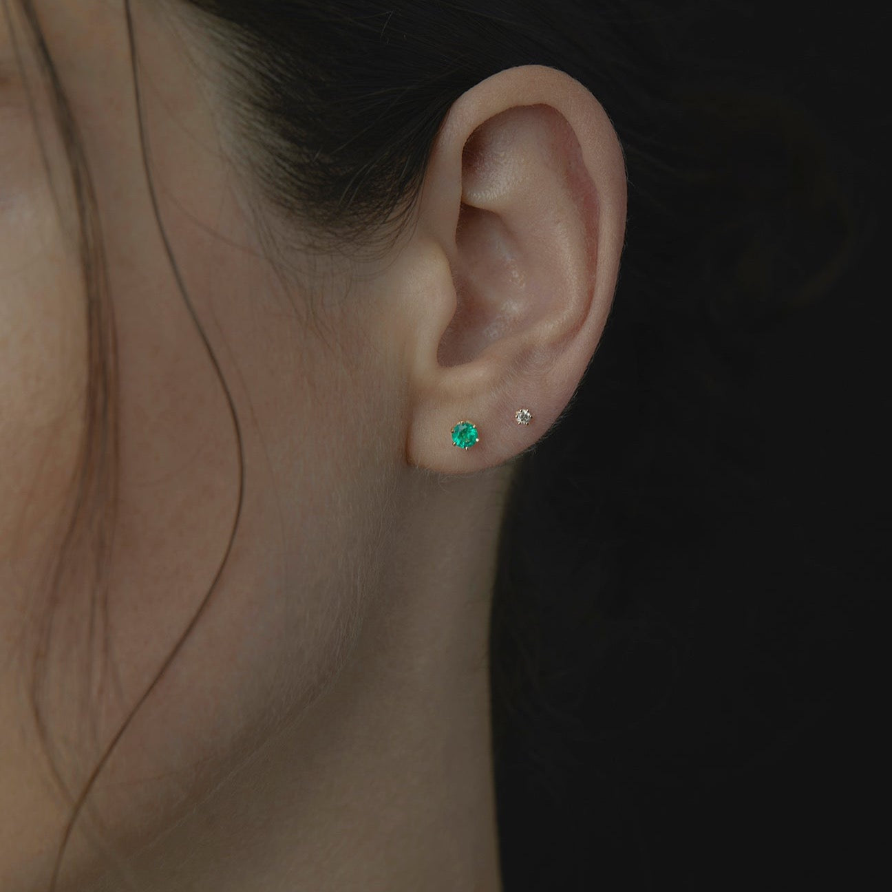 4mm Emerald Studs | E1904E