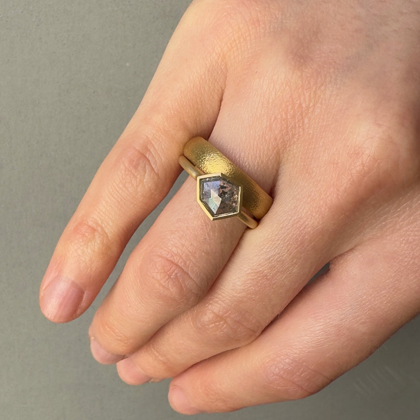 18K Yellow Gold on Model