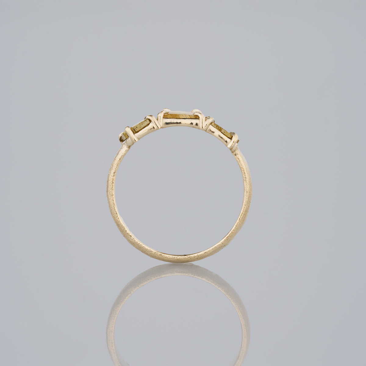 0.46 Carat One-of-a-Kind Sliced Yellow Ochre Diamond Ring | DR290-OOAK