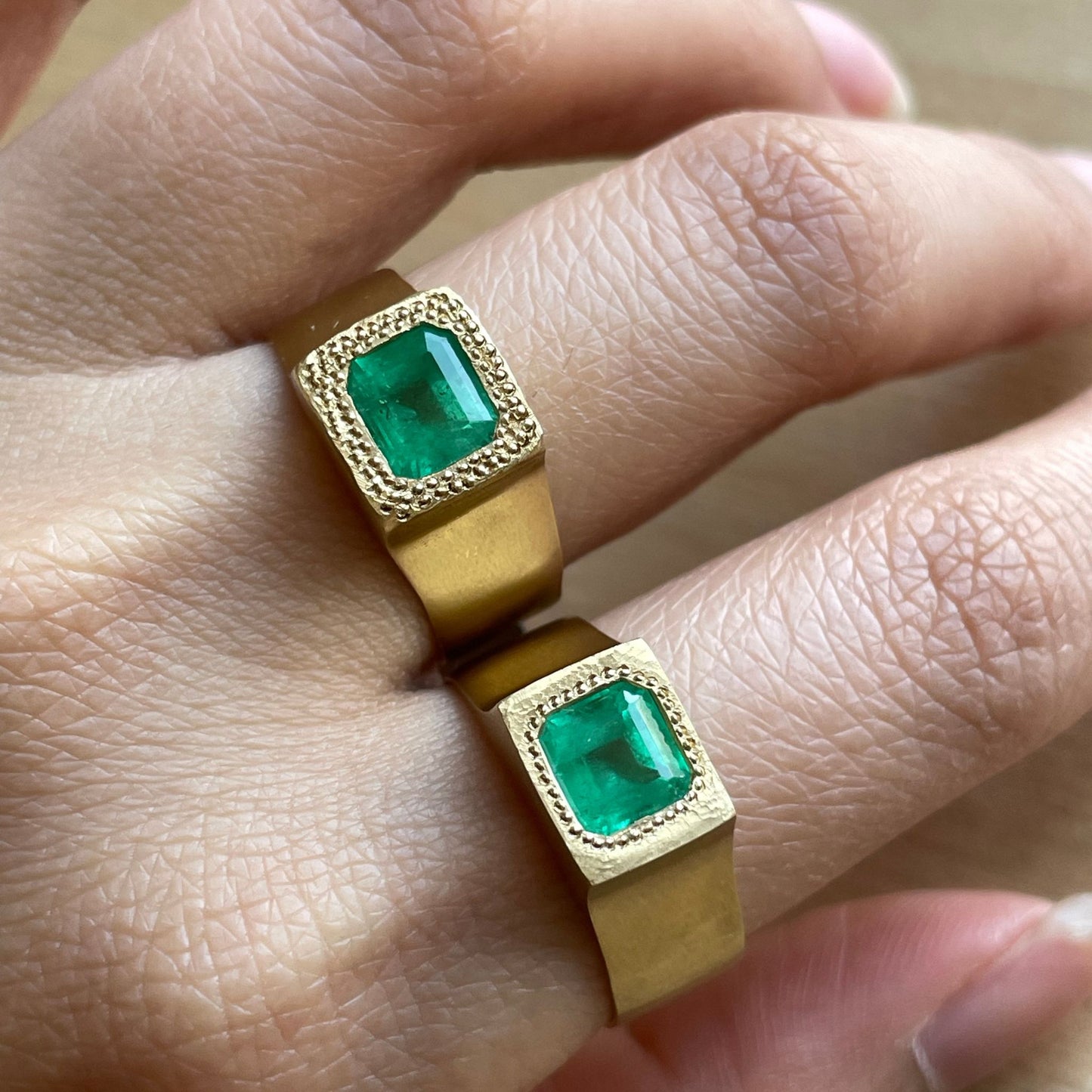 18K Yellow Gold On Model