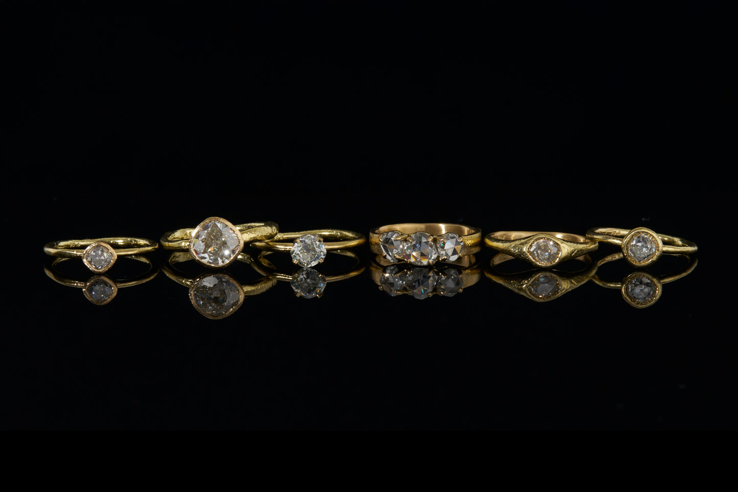 0.54 Carat One-of-a-Kind Rose Cut Diamond Ring | DR223-OOAK