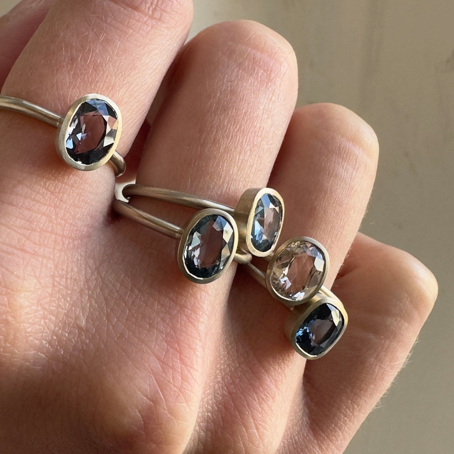1.87 Carat One-of-a-Kind Oval Cut White Sapphire Ring | SR72-OOAK