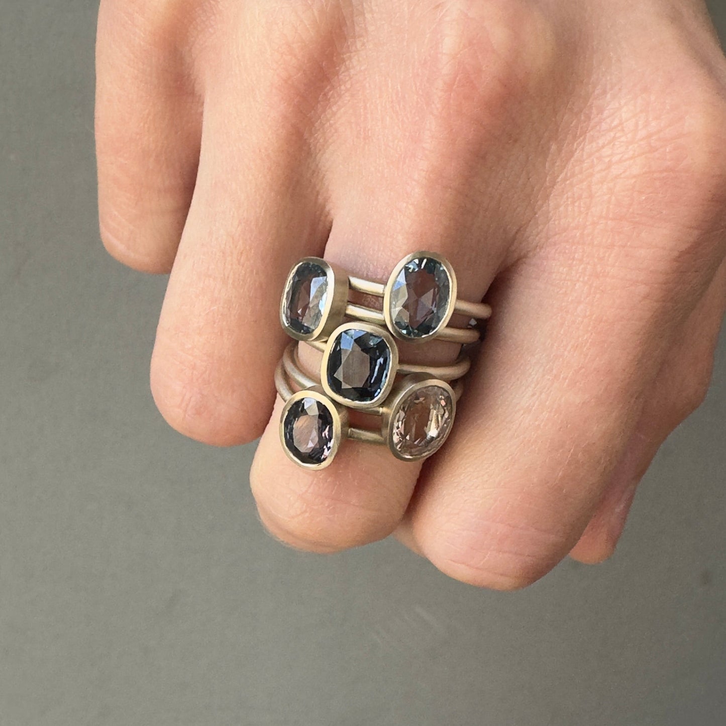 1.4 Carat One-of-a-Kind Cushion Cut Blue Sapphire Ring | SR70-OOAK