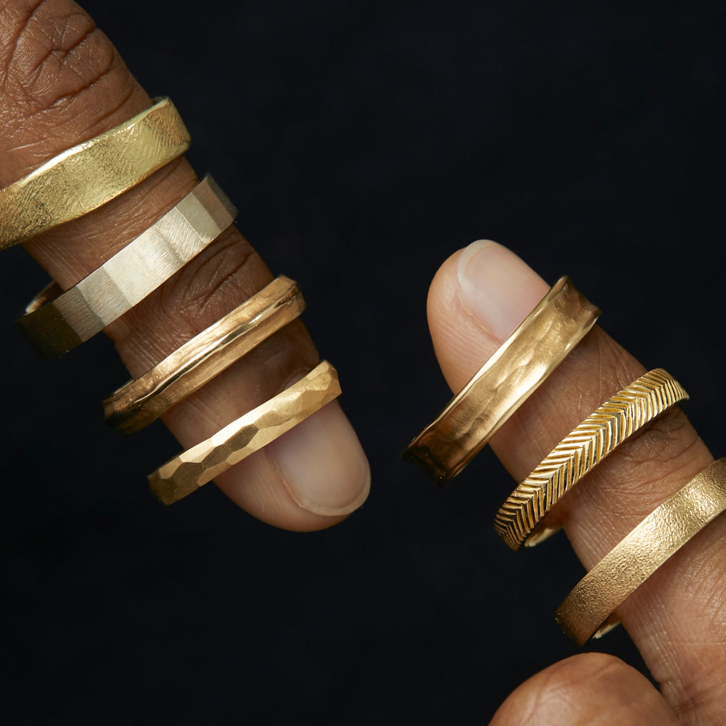 4.2mm Square Gilded Band | MR0117