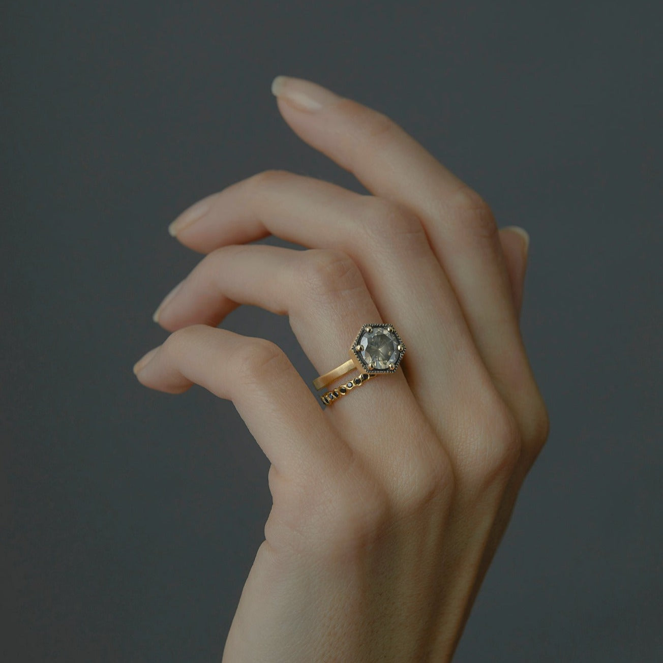 Small Black Diamond Circle Eternity Band | R1102BK