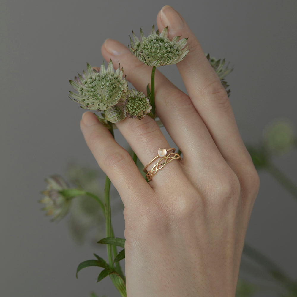 Rose Quartz Wisp Ring | R11601RQ
