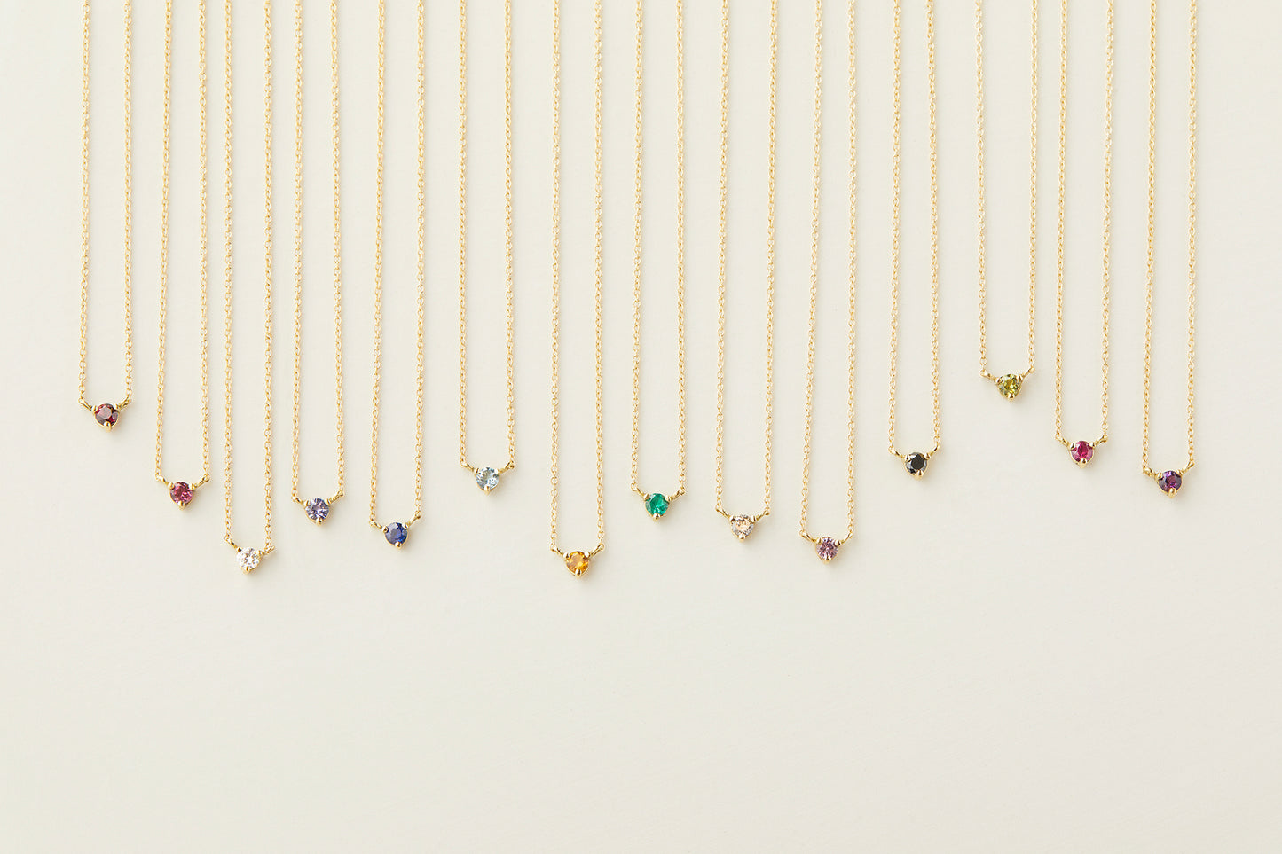 3mm Citrine Birthstone Necklace | N6701CT