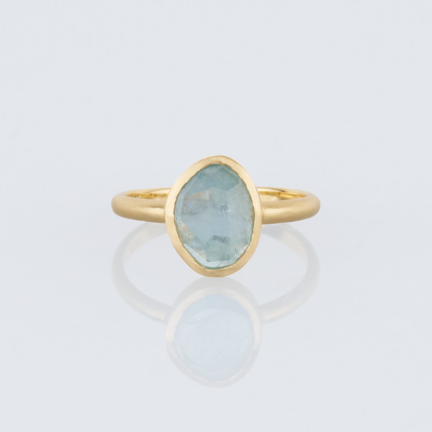 1.68 Carat One-of-a-Kind Rose Cut Aquamarine Ring | AQR1-OOAK