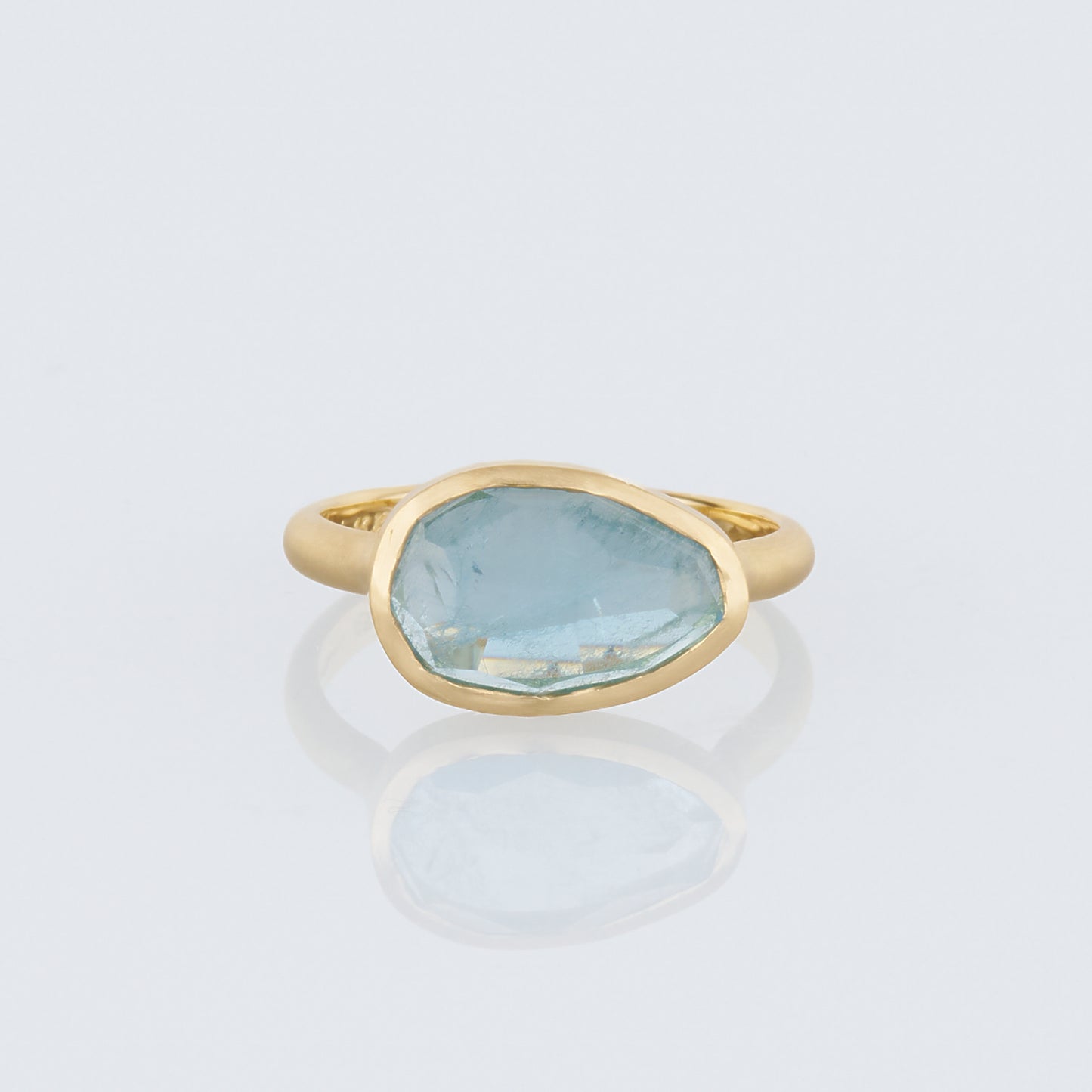 3 Carat One-of-a-Kind Rose Cut Aquamarine Ring | AQR2-OOAK