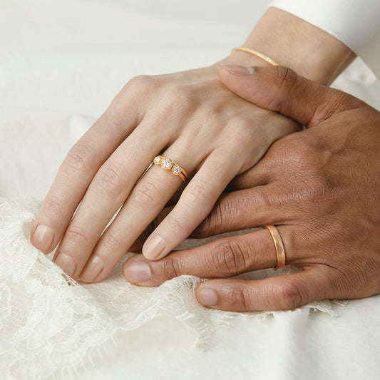 18K Rose Gold on Model