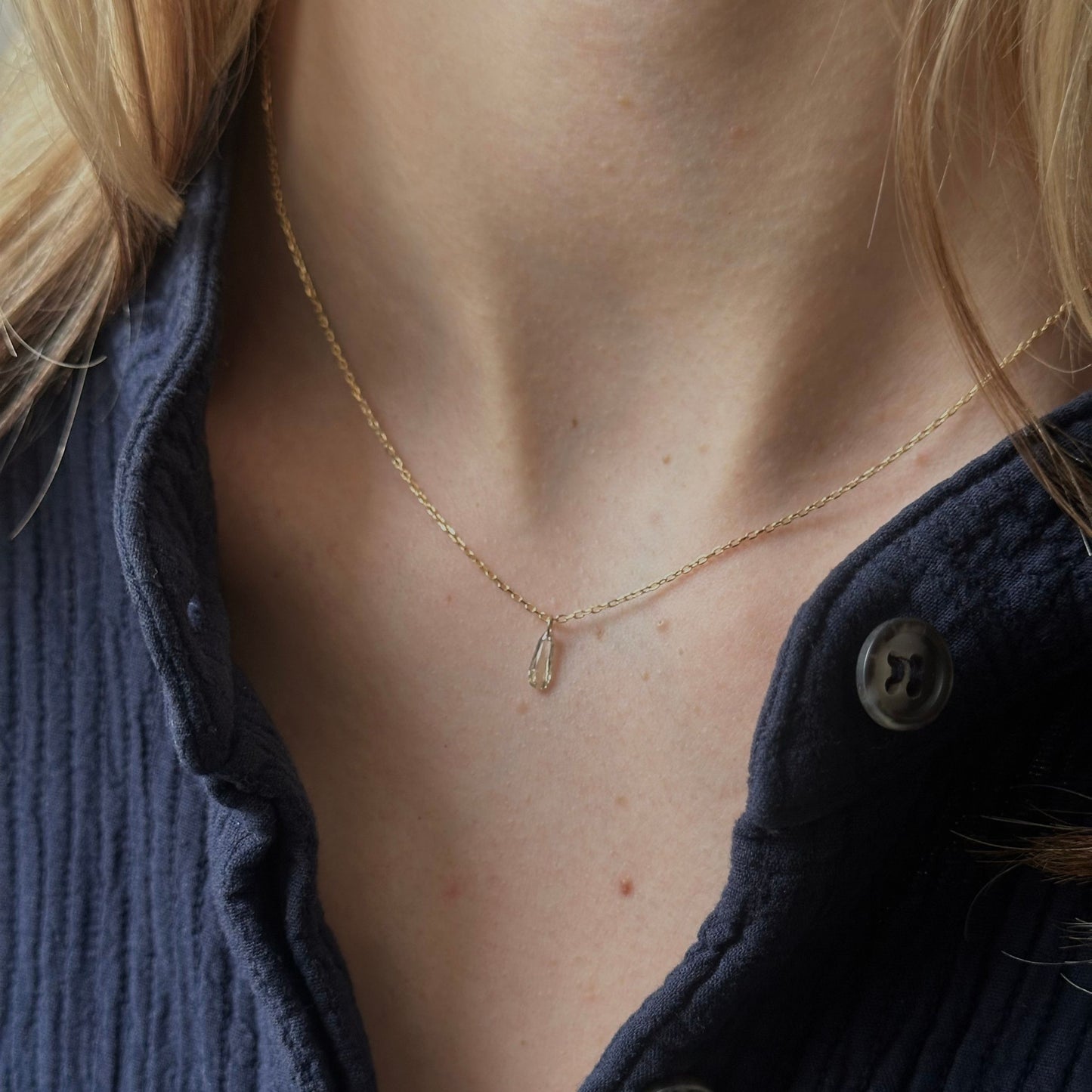 0.34 Carat One-of-a-Kind Diamond Drop Necklace | DN27-OOAK