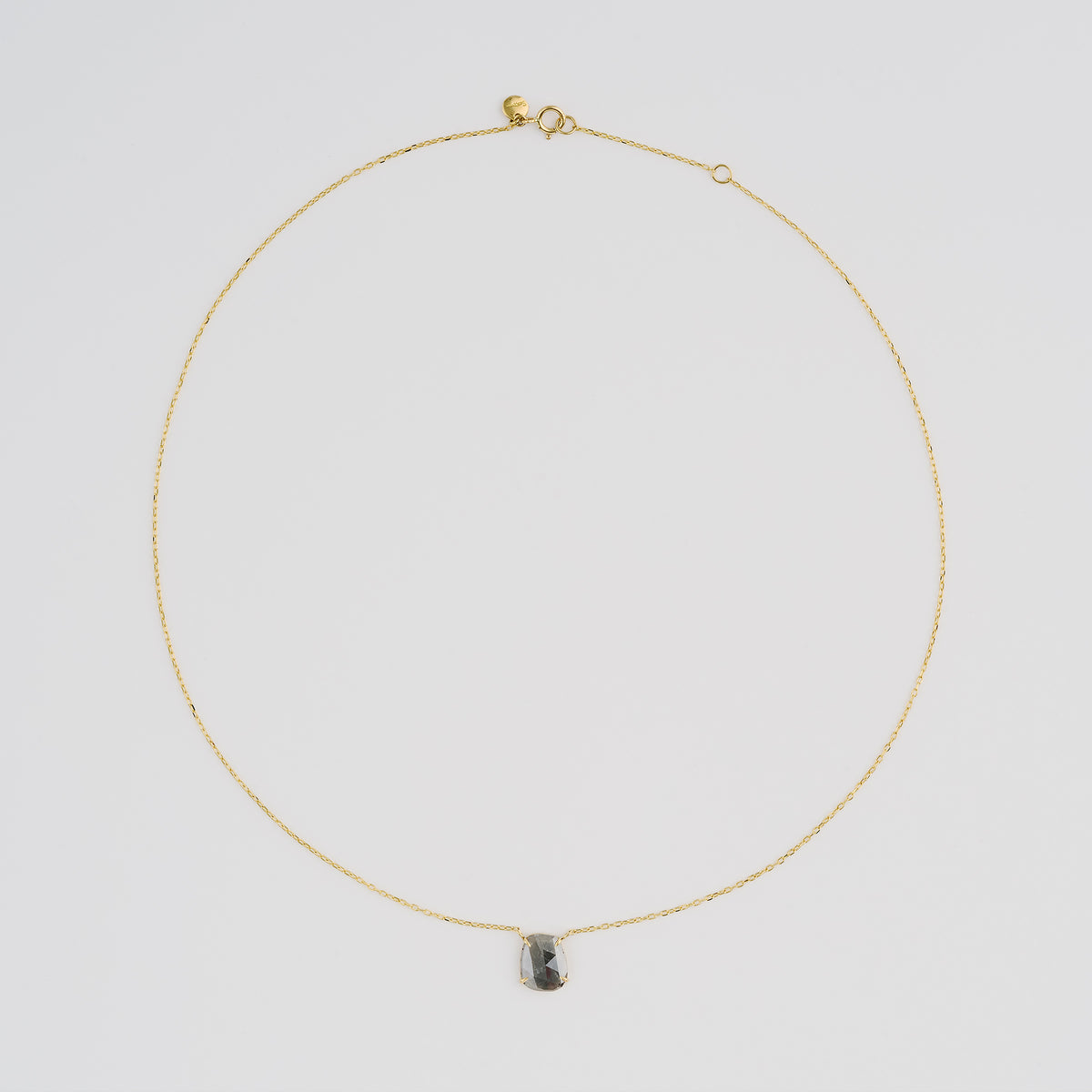 1.22 Carat One-of-a-Kind Sliced Feather Grey Diamond Necklace | DN35-OOAK