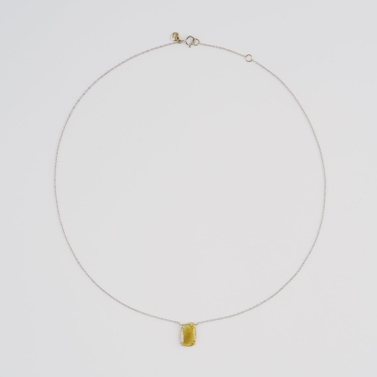 1.46 Carat One-of-a-Kind Sliced Yellow Ochre Diamond Necklace | DN37-OOAK