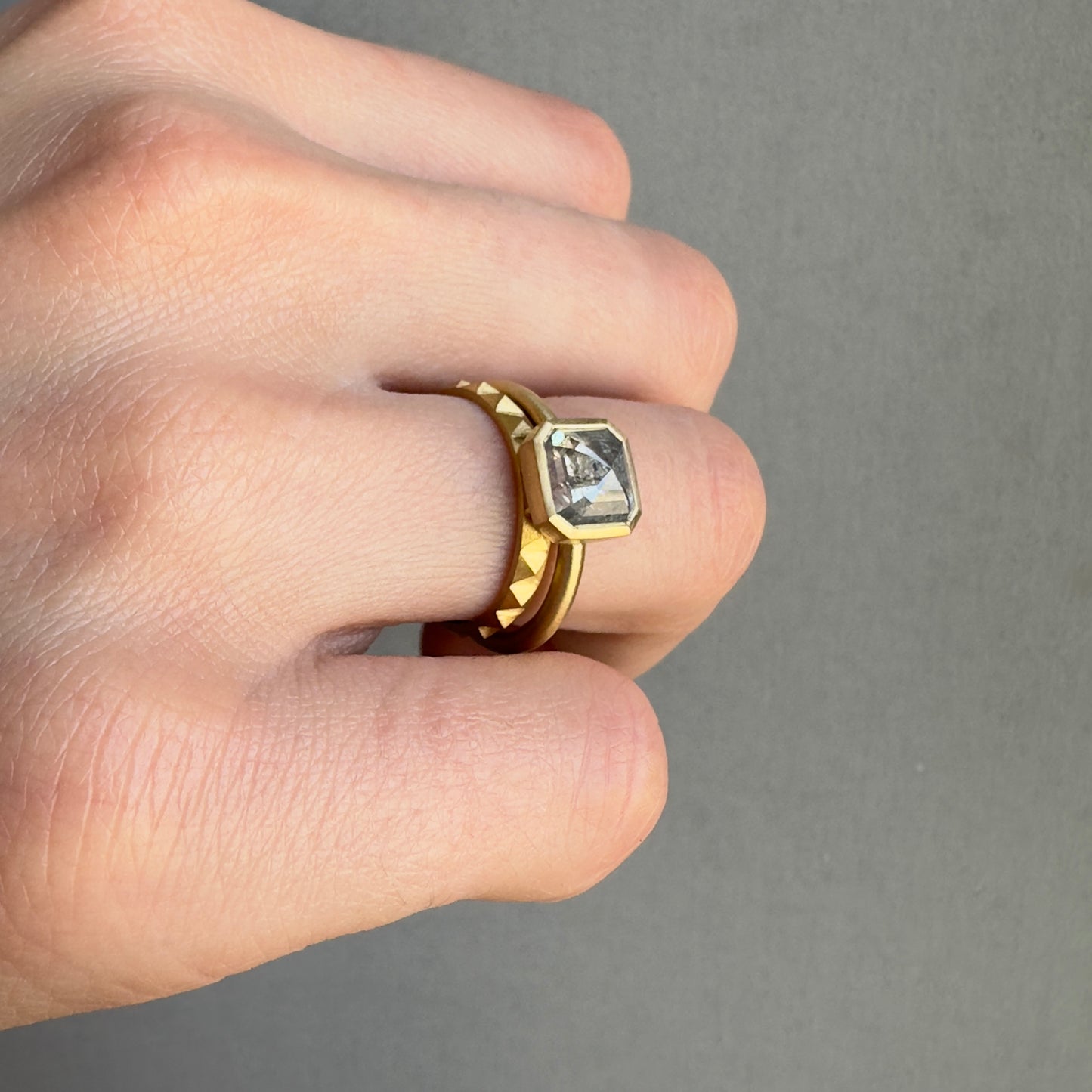 18K Yellow Gold on Model