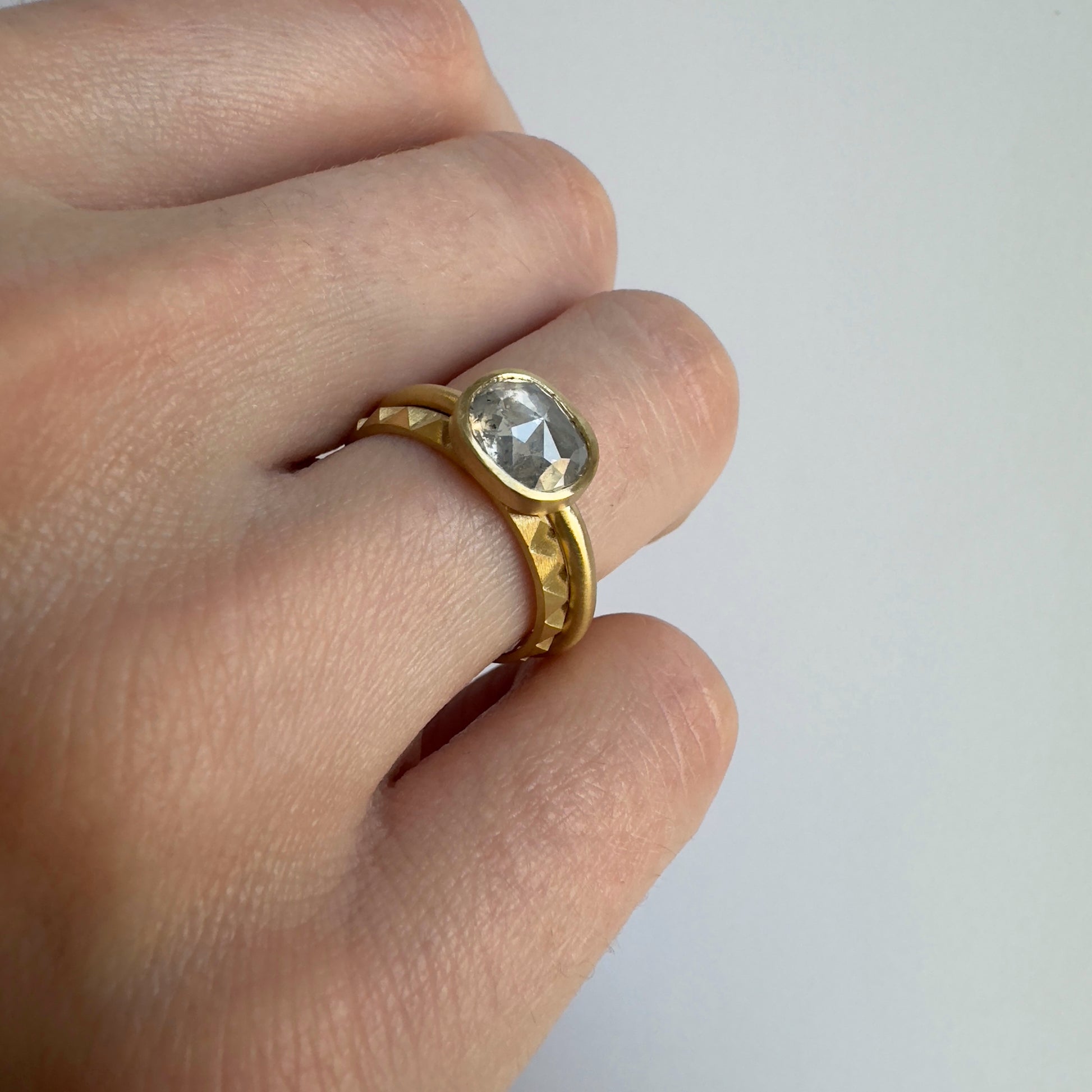 18K Yellow Gold on Model