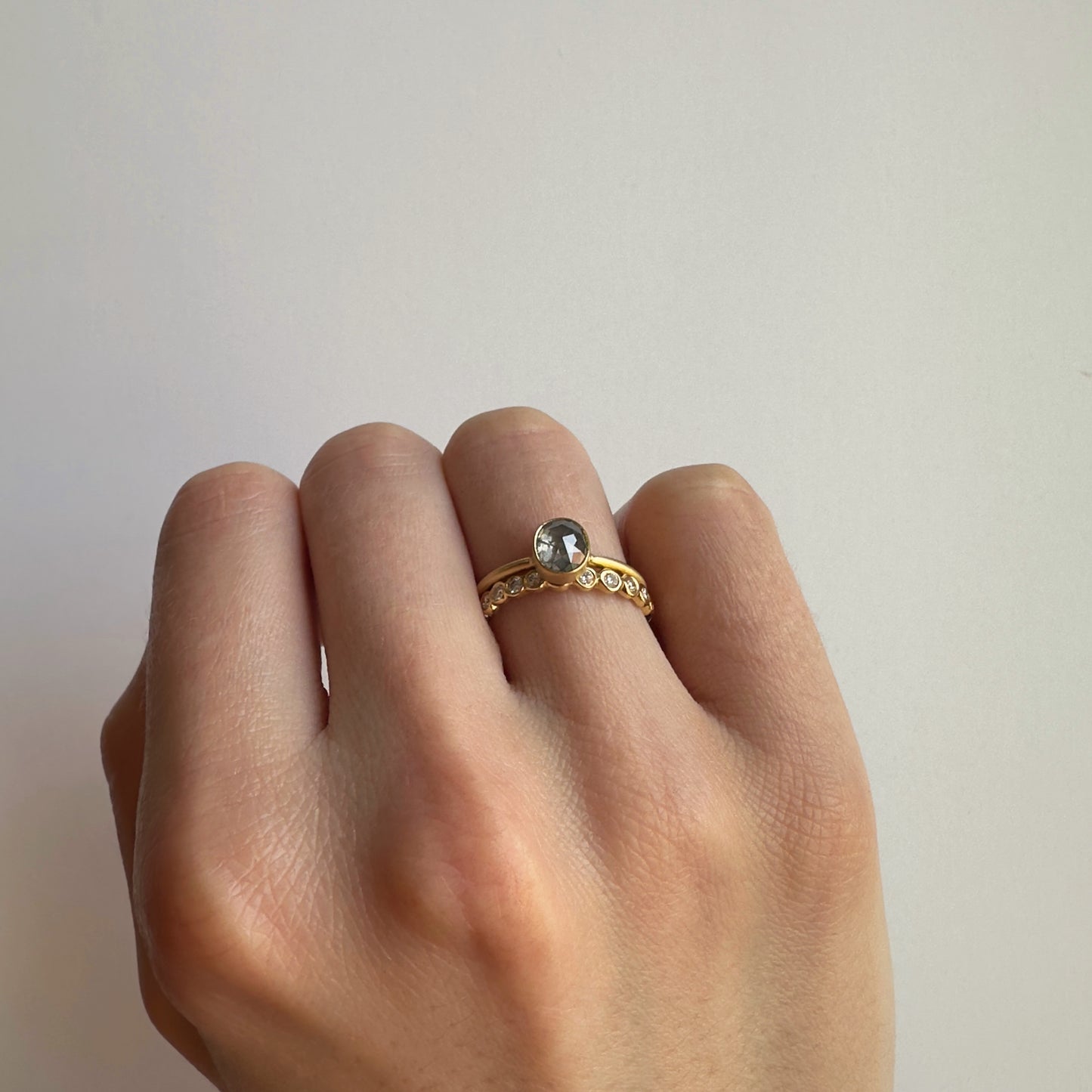 18K Yellow Gold on Model