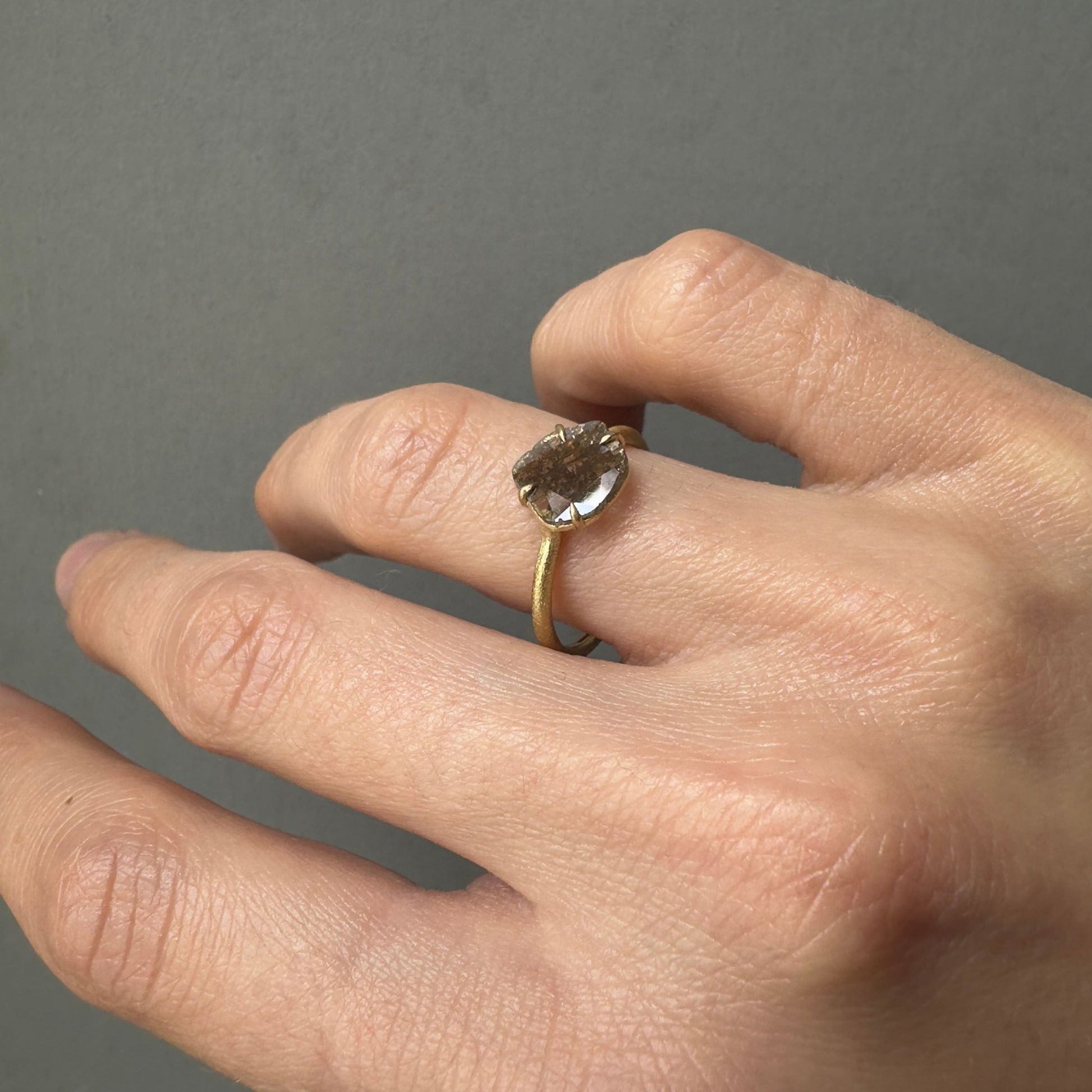 18K Yellow Gold on Model