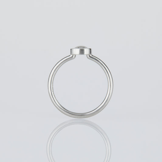 0.82 Carat One-of-a-Kind Rose Cut Grey Diamond Ring | DR189-OOAK