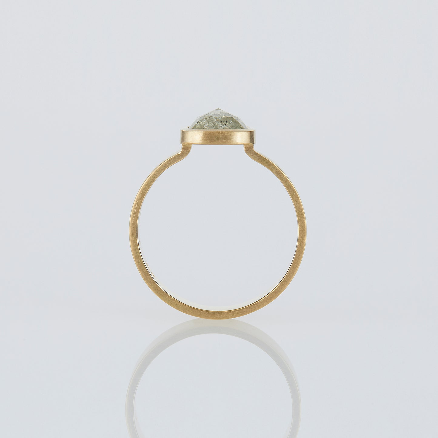 1.32 Carat One-of-a-Kind Rose Cut Grey Diamond Ring | DR209-OOAK