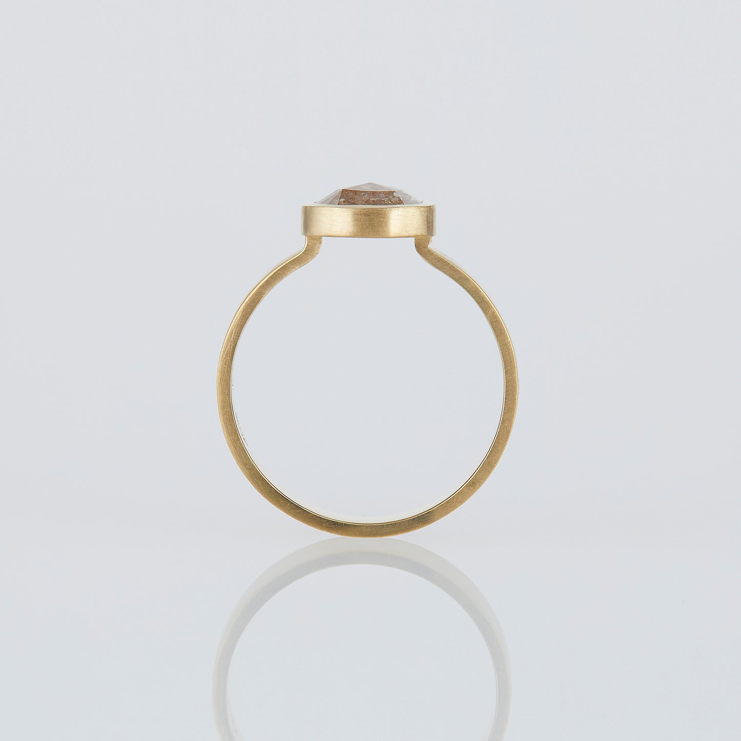 1.38 Carat One-of-a-Kind Rose Cut Grey x Orange Diamond Ring | DR210-OOAK