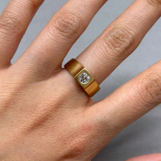 0.33 Carat One-of-a-Kind Old Mine Cut Diamond Ring | DR214-OOAK