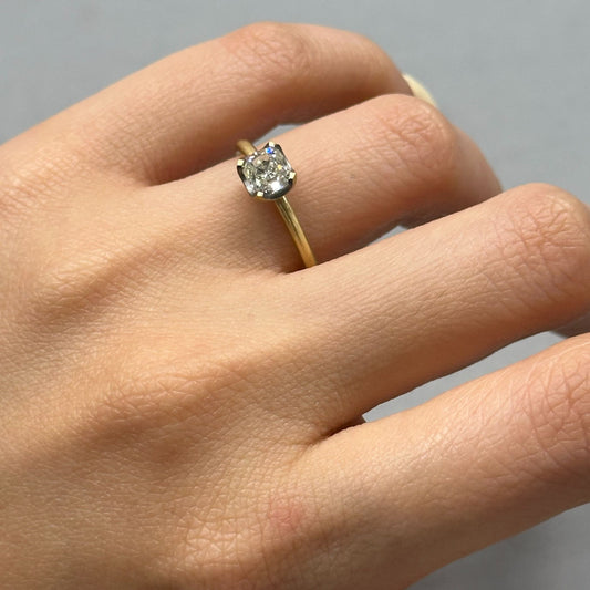 0.81 Carat One-of-a-Kind Old Mine Cut Diamond Ring | DR222-OOAK