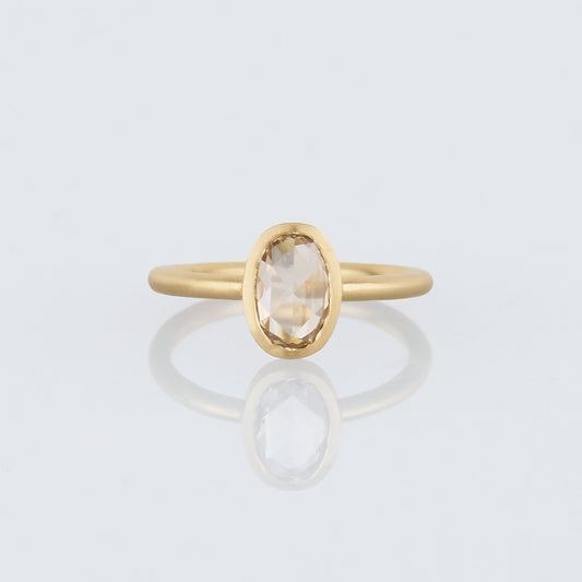 1.09 Carat One-of-a-Kind Rose Cut Light Brown Diamond Ring | DR234-OOAK