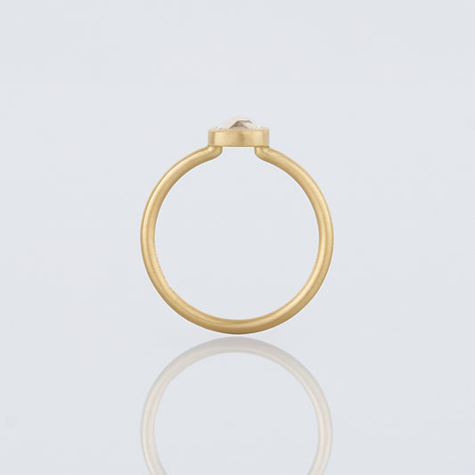 0.63 Carat One-of-a-Kind Rose Cut White Diamond Ring | DR235-OOAK