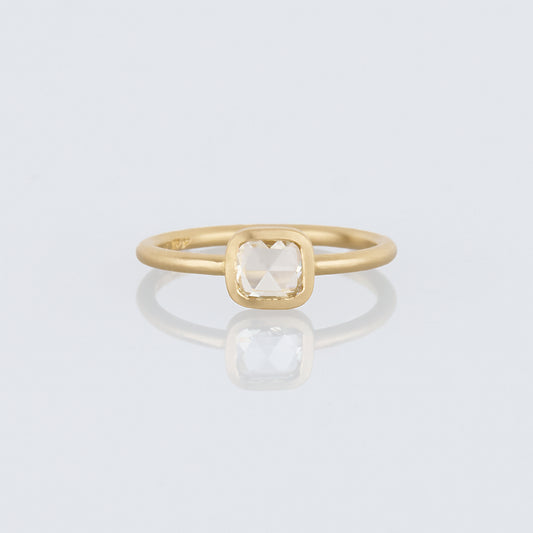 0.55 Carat One-of-a-Kind Rose Cut White Diamond Ring | DR236-OOAK