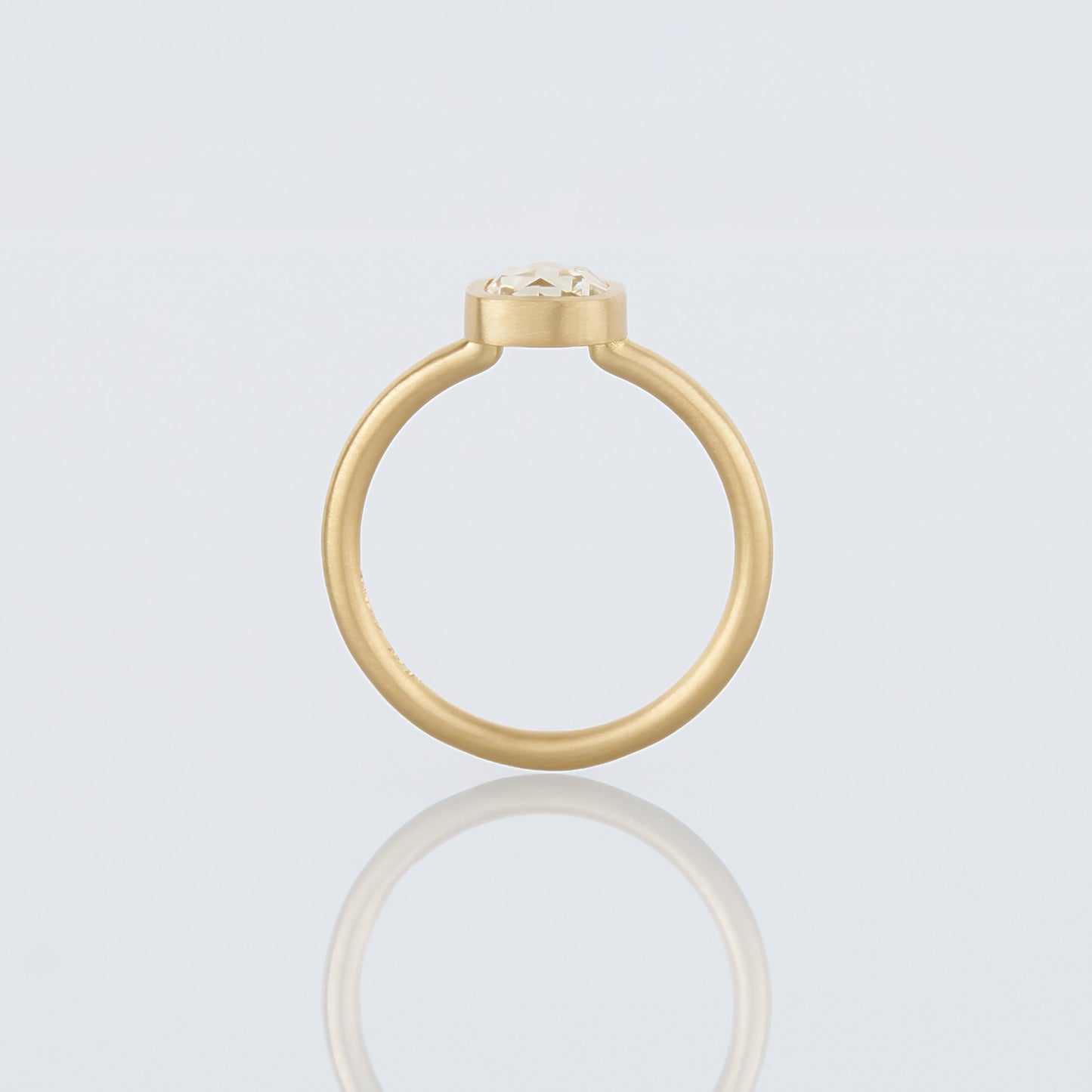 1.13 Carat One-of-a-Kind Rose Cut White Diamond Ring | DR237-OOAK