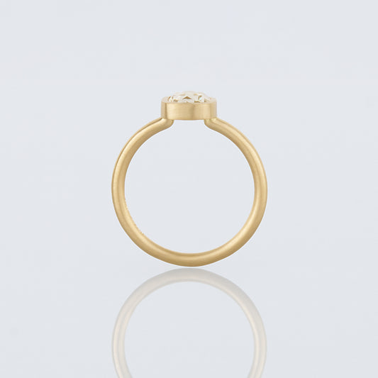 1.13 Carat One-of-a-Kind Rose Cut White Diamond Ring | DR237-OOAK