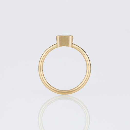 1.00 Carat One-of-a-Kind Assher Cut White Diamond Ring | DR243-OOAK