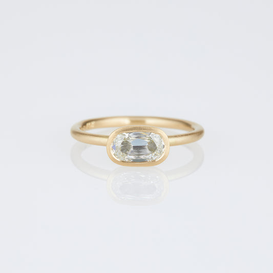 1.01 Carat One-of-a-Kind Cushion Modified Brilliant Cut White Diamond Ring | DR244-OOAK