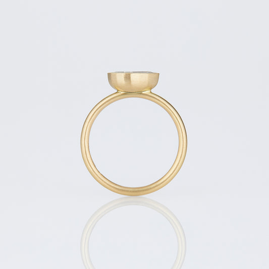 1.12 Carat One-of-a-Kind Modified Pear Step Cut Light Brown Diamond Ring | DR247-OOAK