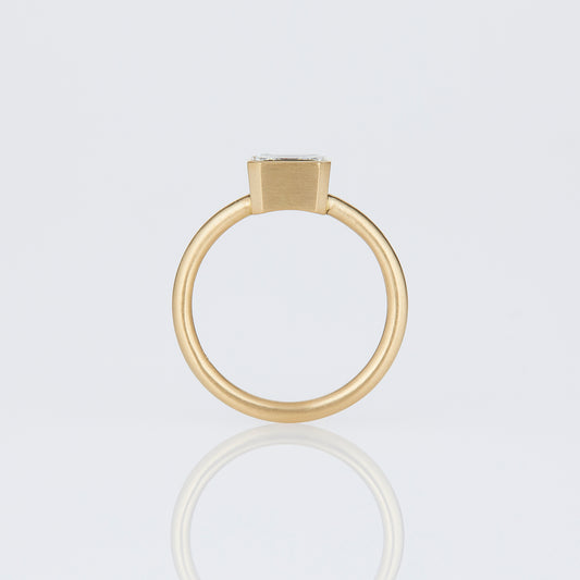 1.51 Carat One-of-a-Kind Assher Cut White Diamond Ring | DR249-OOAK