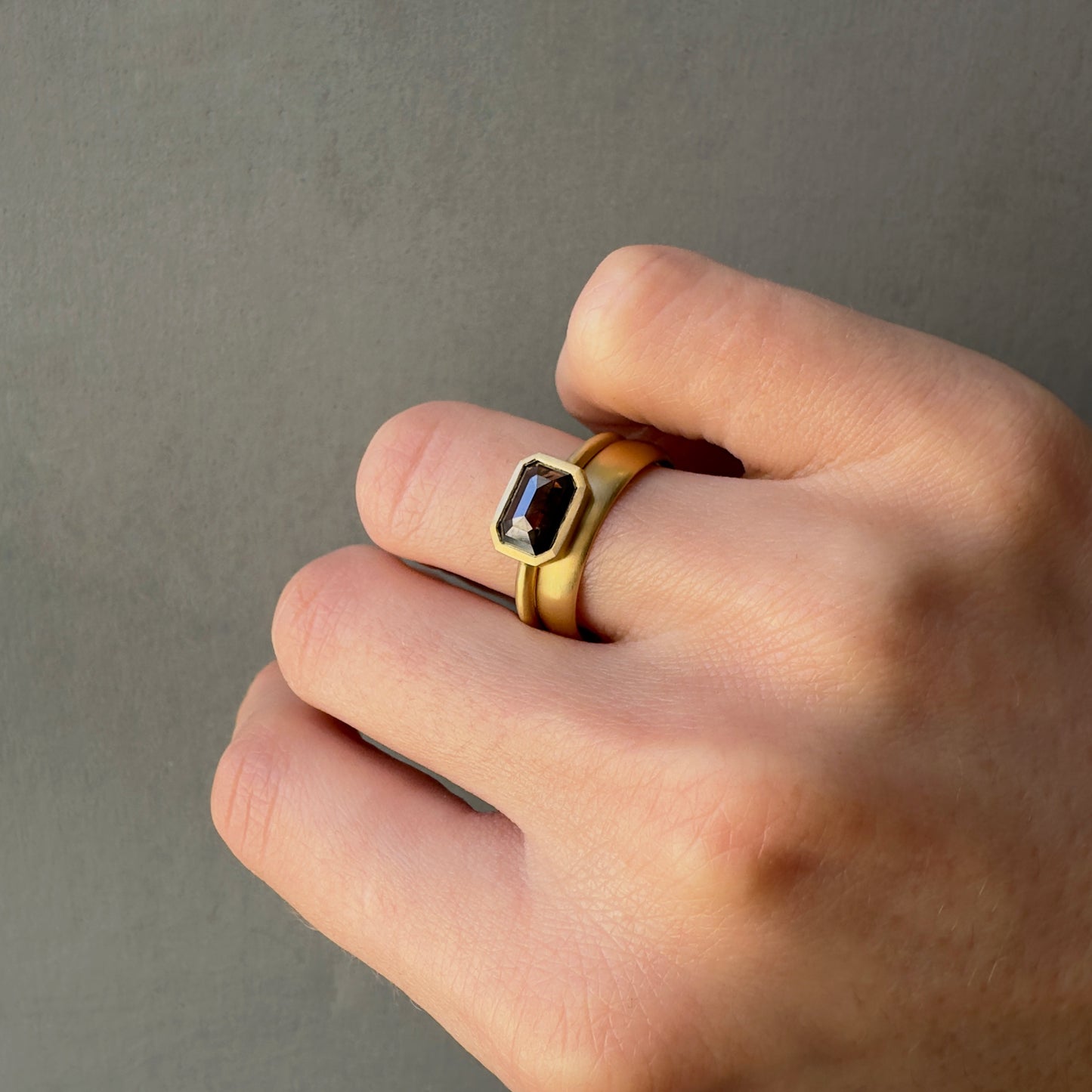 18K Yellow Gold  on Model