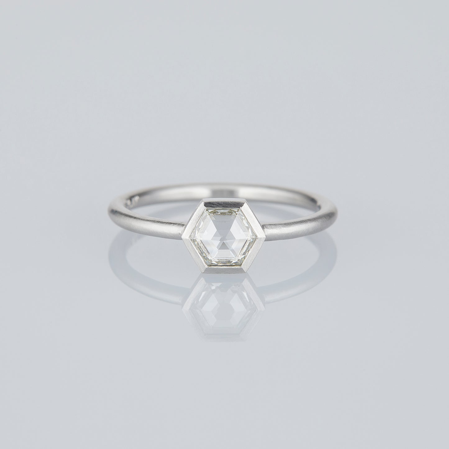 0.42 Carat One-of-a-Kind Rose Cut White White Diamond Ring | DR275-OOAK