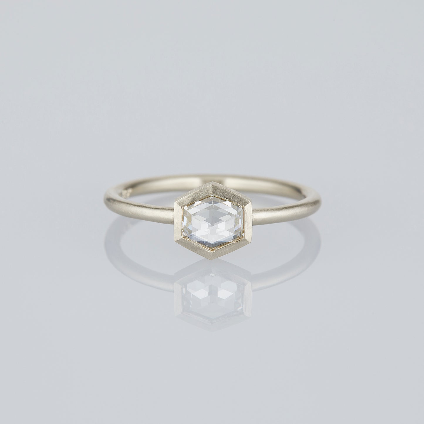 0.68 Carat One-of-a-Kind Rose Cut White White Diamond Ring | DR276-OOAK