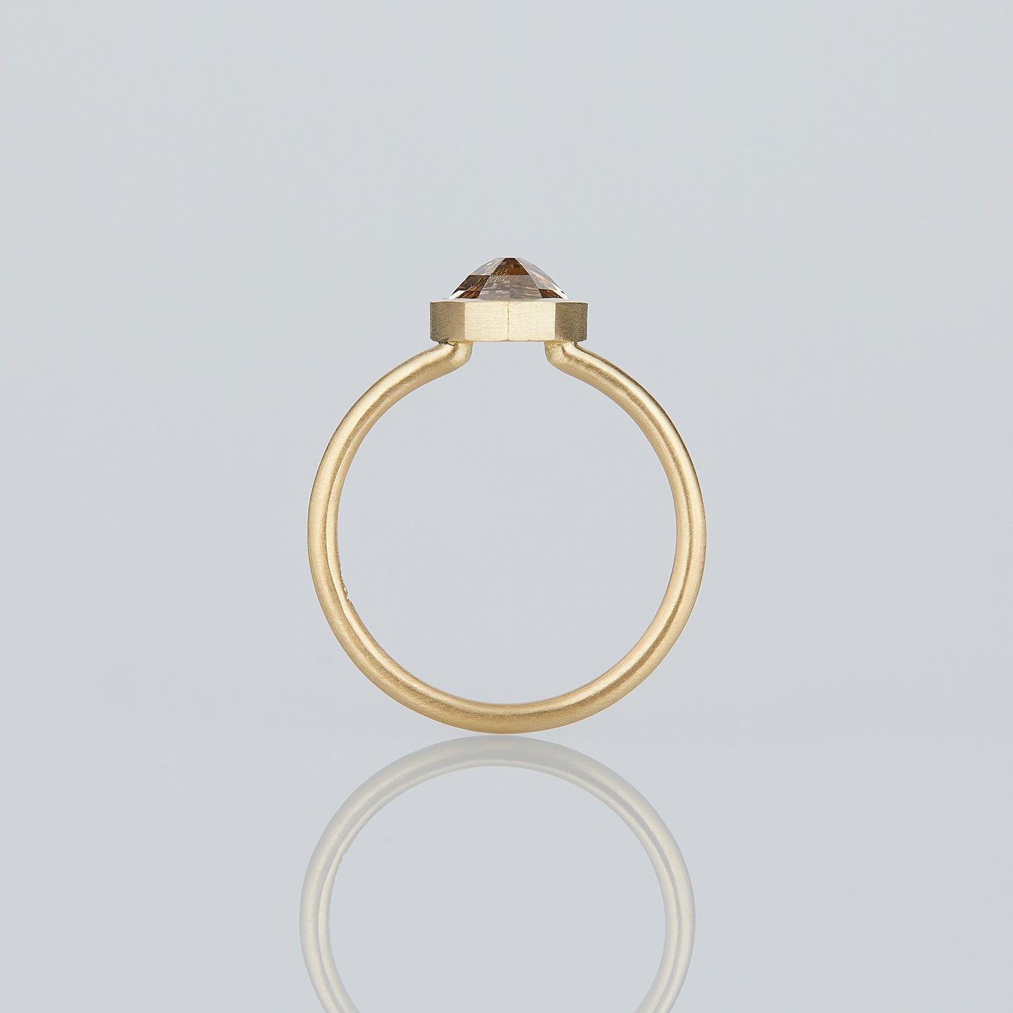 1.04 Carat One-of-a-Kind Rose Cut Taupe Brown Diamond Ring | DR277-OOAK