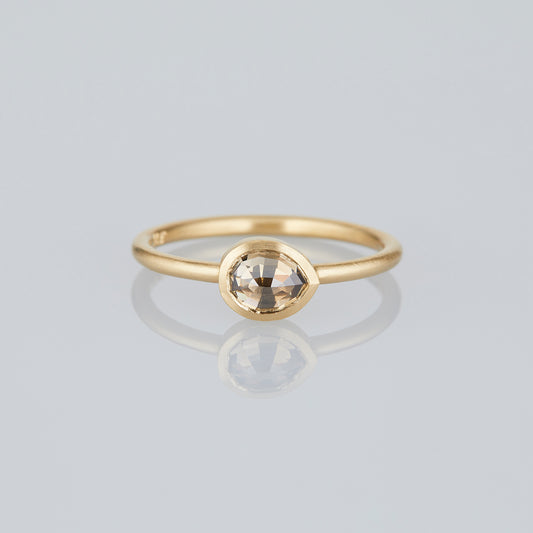 0.62 Carat One-of-a-Kind Rose Cut Brown Diamond Ring | DR280-OOAK