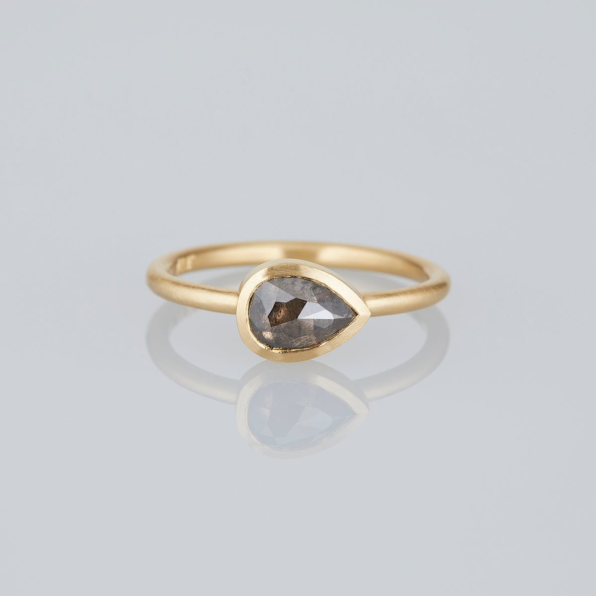 0.98 Carat One-of-a-Kind Rose Cut Brown Salt & Pepper Diamond Ring | DR283-OOAK