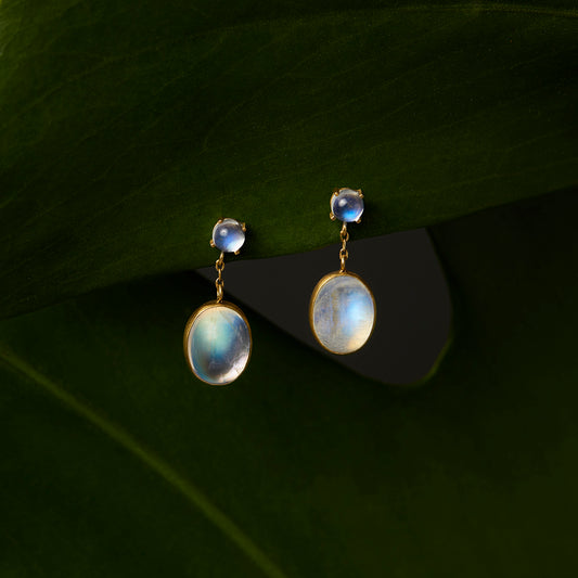 E8601RM | Rainbow Moonstone Glacé Earring