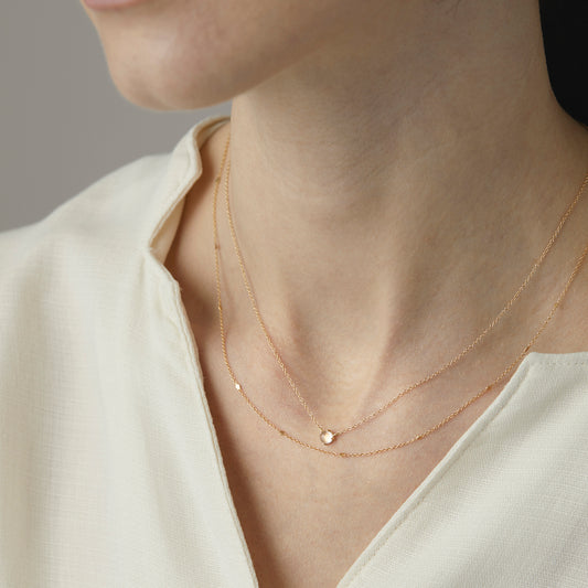 N4201 | 15.5" Little Gold Fleck Necklace