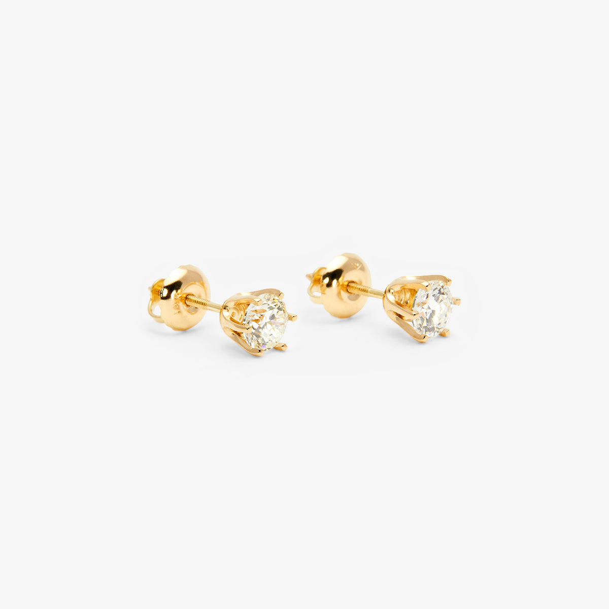 E1905W | 4.5mm White Diamond Studs