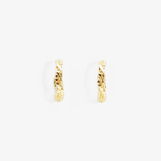 E8801 | Twisting Vine Hoop Earrings