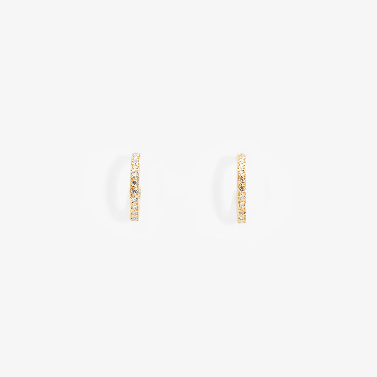 E9001W | Misty Diamond Hoop Earrings