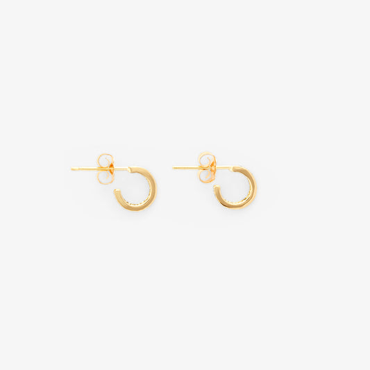 E9001W | Misty Diamond Hoop Earrings