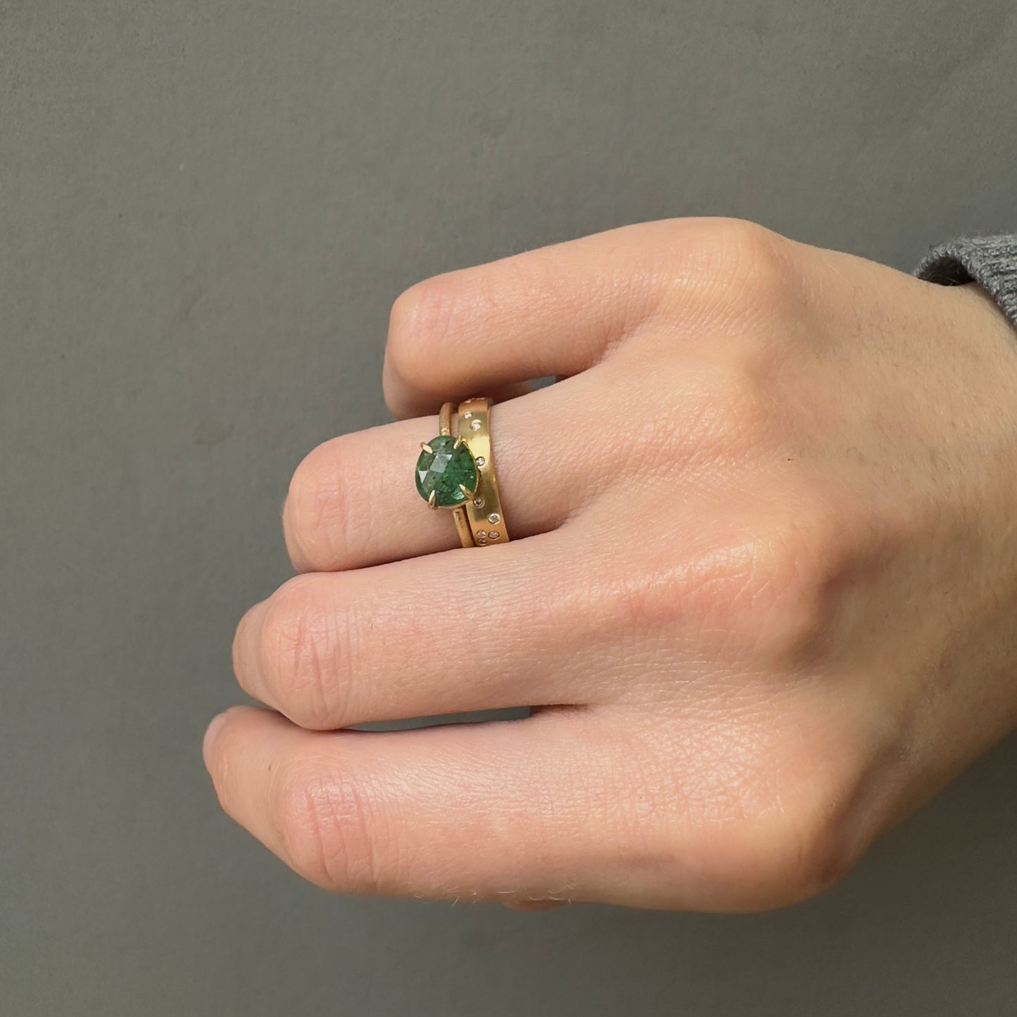 18K Yellow Gold on Model