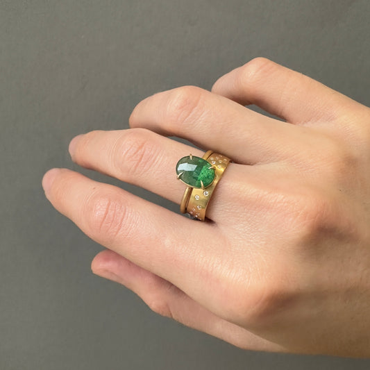 18K Yellow Gold on Model